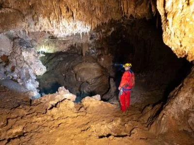 Caving in Akoura Roueis Cave