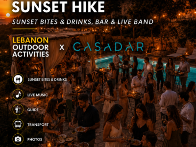 Darb Mar Charbel Sunset Hike, Food and Drinks in Collaboration with Casadar