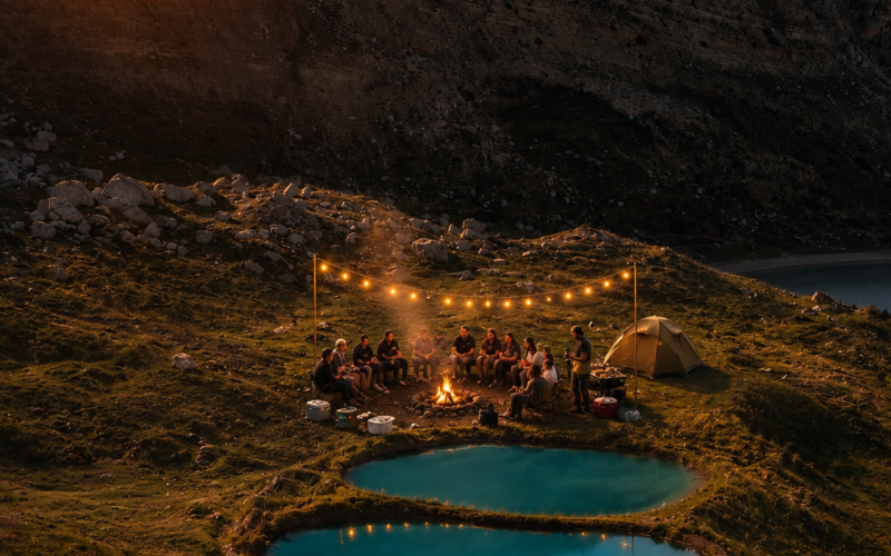 Laklouk Akoura Sunset Hike, Music, Saj, Coffee & Tea